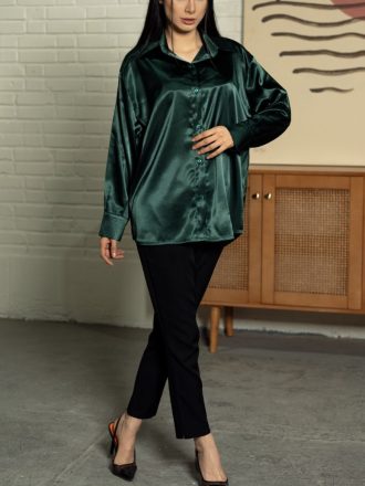 شومیز ساتن مجلسی زنانه