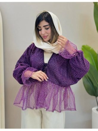 مانتو عروسکی گره ای مجلسی - تصویر دوم